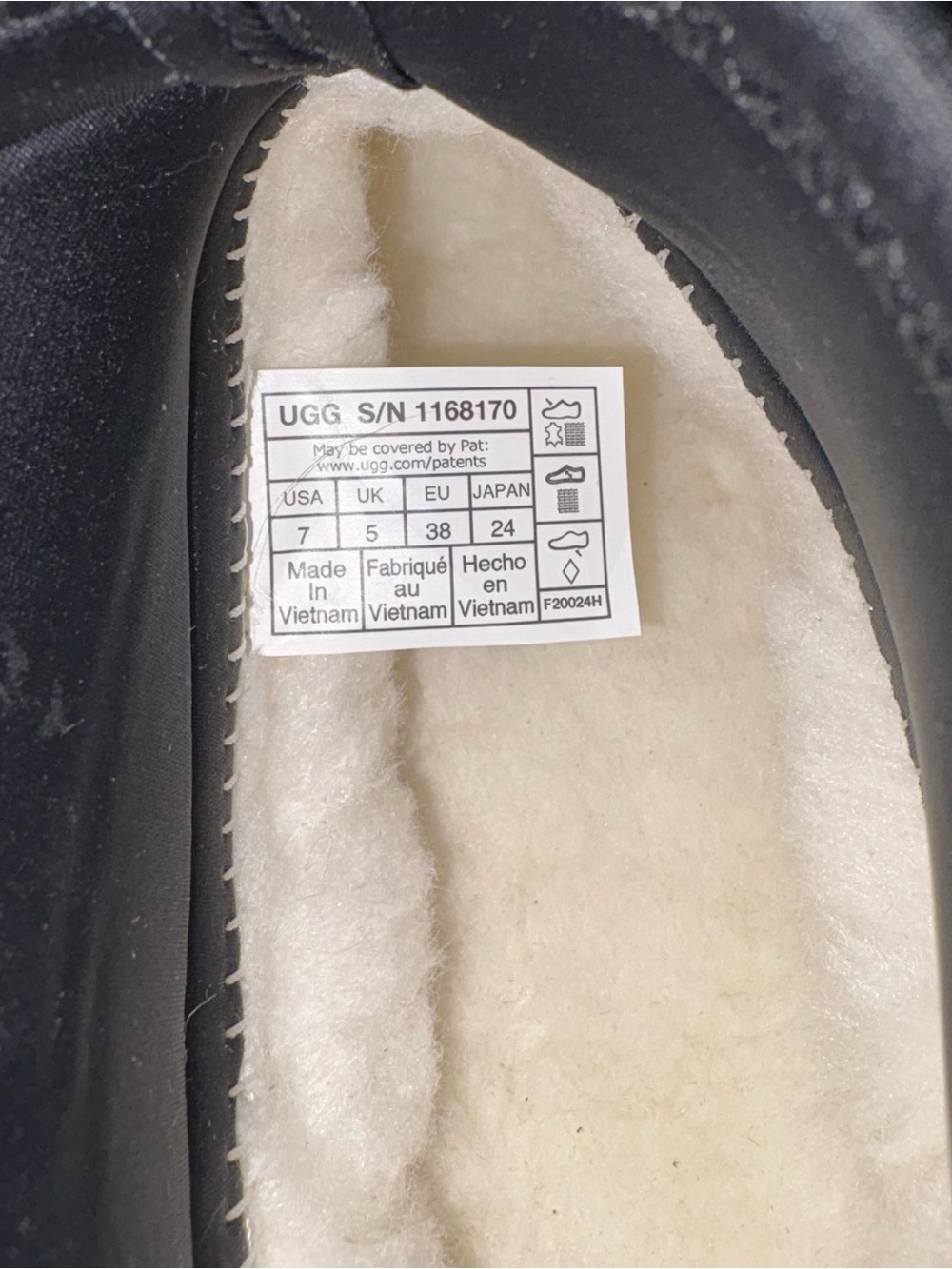 New! UGG Classic Mini Dipper Boots Size 7 Black Suede - Picture 8 of 11